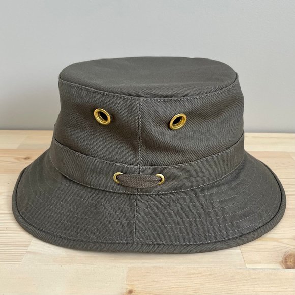 Tilley Iconic T1 Bucket Hat, Olive green, Men’s Size 7½ - Picture 2 of 6